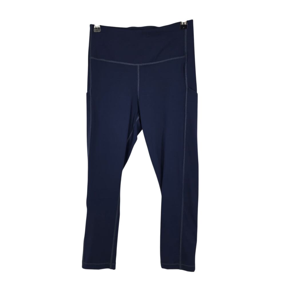Athleta Navy Blue Ultimate Stash Pocket High Rise Cropped Capri Leggings Size S